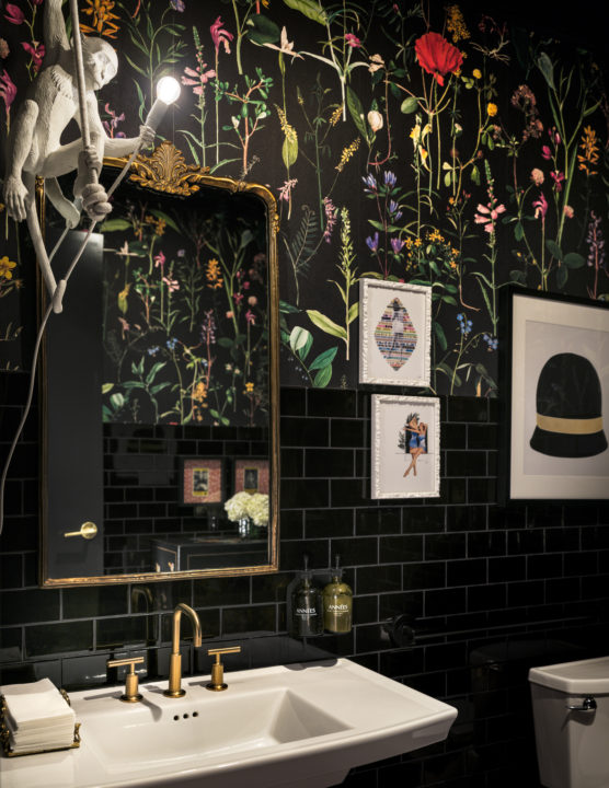 Bathroom at Room For Milly. Photo by David Lauer Photography