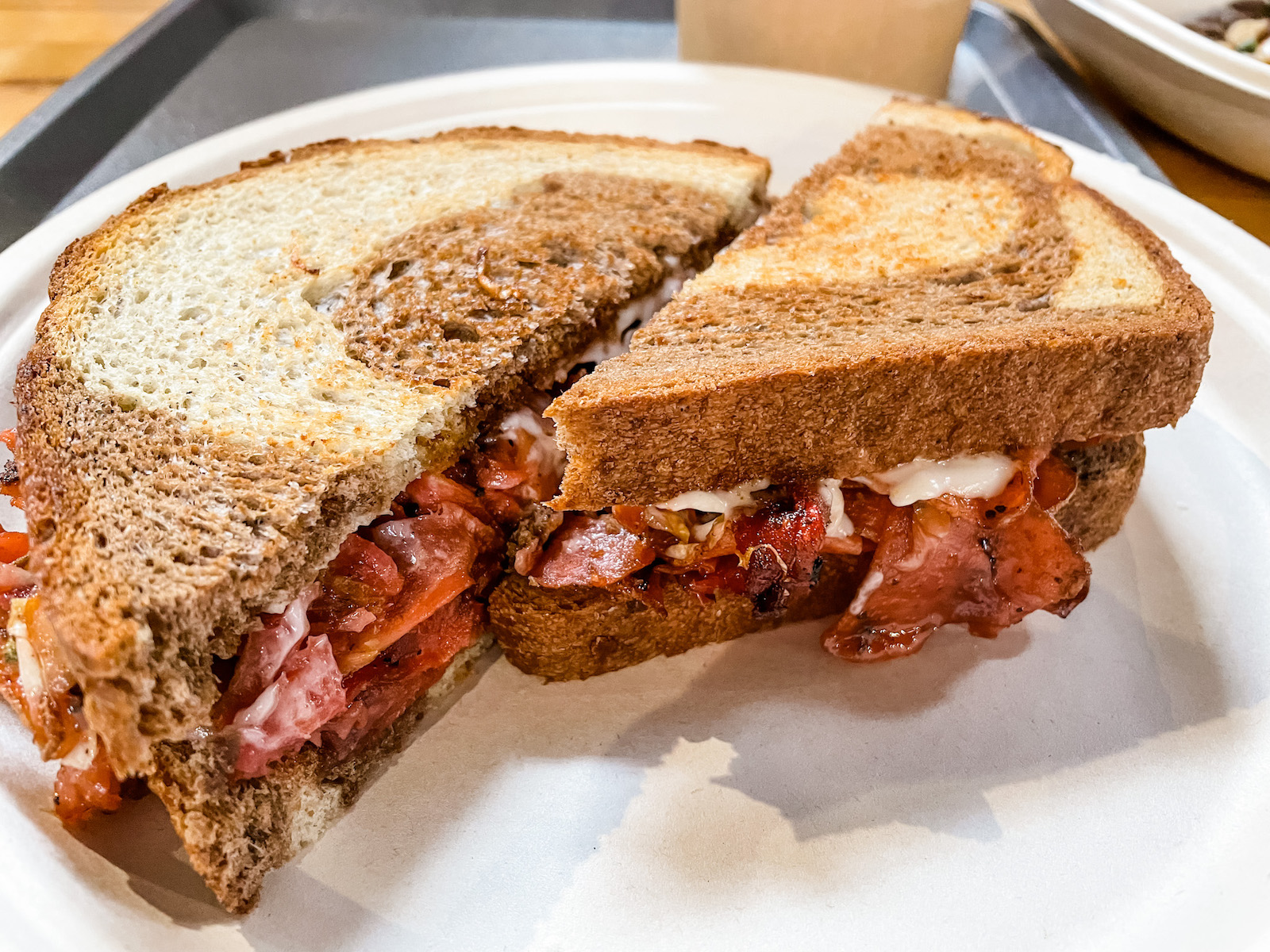 Root vegetable Reuben sandwich at Gladys. Photo by Riane Menardi Morrison