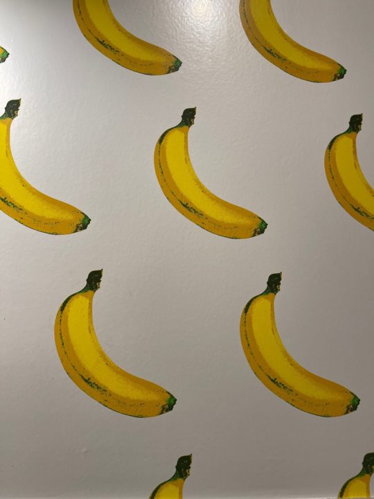 Scratch-and-sniff wallpaper at Whole Sol. Photo courtesy of Whole Sol