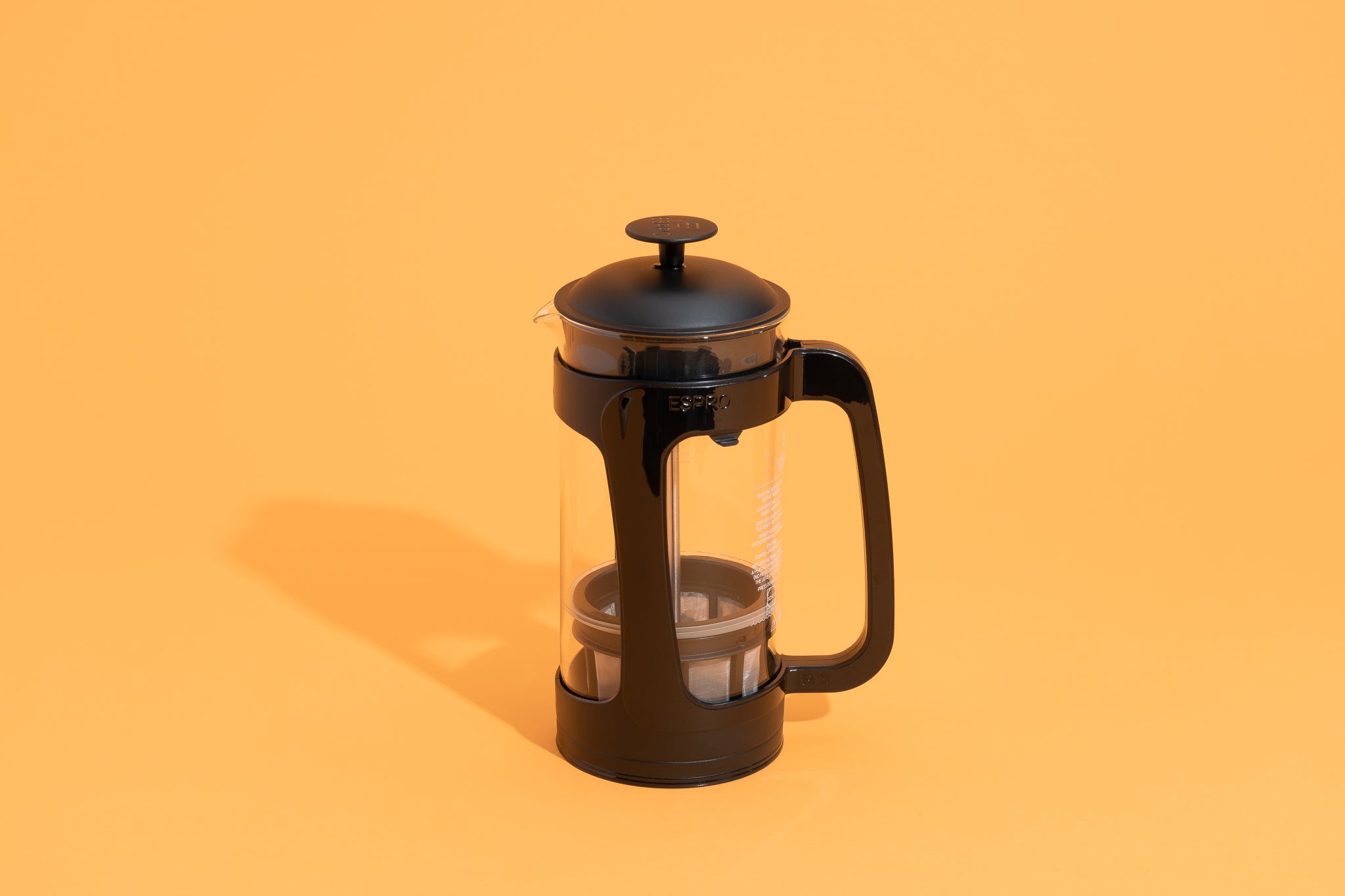 The Espro P3 French Press in black.